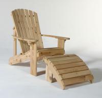 Our top-selling Adirondack Chair features a sculpted seat, and curved back slats for maximum comfort! It is made entirely out of 5/4 Western Red Cedar.
The parts are held firmly in place using 1 3/4 stainless steel fasteners, and special, elasticized polyurethane adhesive, to keep the chair rigid, even when put through -40 to 120 degree temperature.
We use only select Western Red Cedar as our feedstock of choice, since it is simply the finest outdoor building material available!