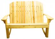 Click to enlarge image  - Adirondack Loveseat Rocker $379 - Designed for love birds with room for two to curl up in!