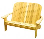 Click to enlarge image  - Adirondack Loveseat $349 - Designed for love birds with room for two to curl up in!